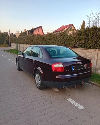 Audi A4 cena 8990 przebieg: 260000, rok produkcji 2001 z Dębno małe 79